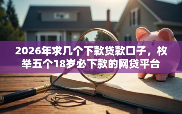 2026年求几个下款贷款口子，枚举五个18岁必下款的网贷平台