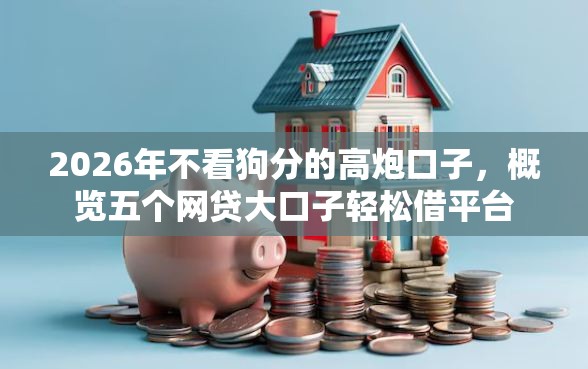 2026年不看狗分的高炮口子，概览五个网贷大口子轻松借平台