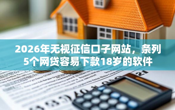 2026年无视征信口子网站，条列5个网贷容易下款18岁的软件