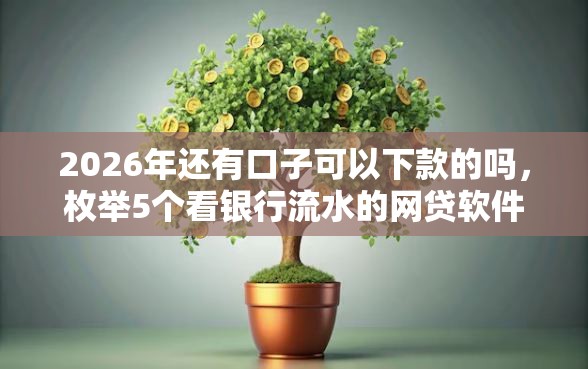 2026年还有口子可以下款的吗，枚举5个看银行流水的网贷软件
