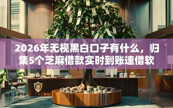 2026年无视黑白口子有什么，归集5个芝麻借款实时到账速借软件
