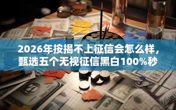 2026年按揭不上征信会怎么样，甄选五个无视征信黑白100%秒下软件