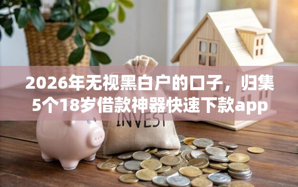 2026年无视黑白户的口子，归集5个18岁借款神器快速下款app