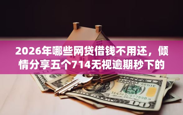 2026年哪些网贷借钱不用还，倾情分享五个714无视逾期秒下的app