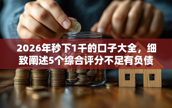 2026年秒下1千的口子大全，细致阐述5个综合评分不足有负债都能下款口子