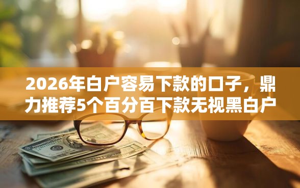 2026年白户容易下款的口子，鼎力推荐5个百分百下款无视黑白户网贷