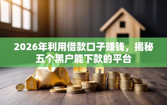 2026年利用借款口子赚钱，揭秘五个黑户能下款的平台