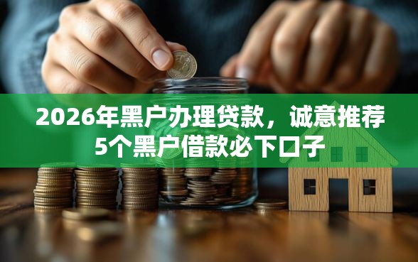 2026年黑户办理贷款，诚意推荐5个黑户借款必下口子