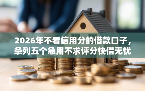 2026年不看信用分的借款口子，条列五个急用不求评分快借无忧的平台