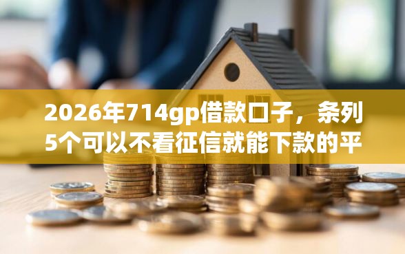 2026年714gp借款口子，条列5个可以不看征信就能下款的平台