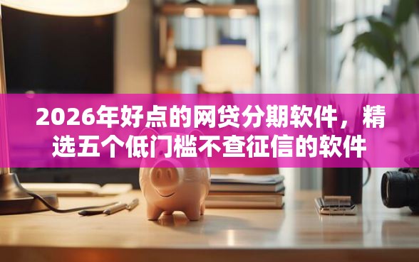2026年好点的网贷分期软件，精选五个低门槛不查征信的软件