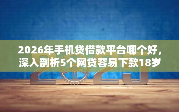 2026年手机贷借款平台哪个好，深入剖析5个网贷容易下款18岁的软件