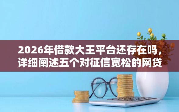 2026年借款大王平台还存在吗，详细阐述五个对征信宽松的网贷平台