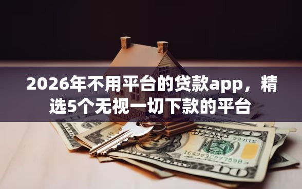 2026年不用平台的贷款app，精选5个无视一切下款的平台