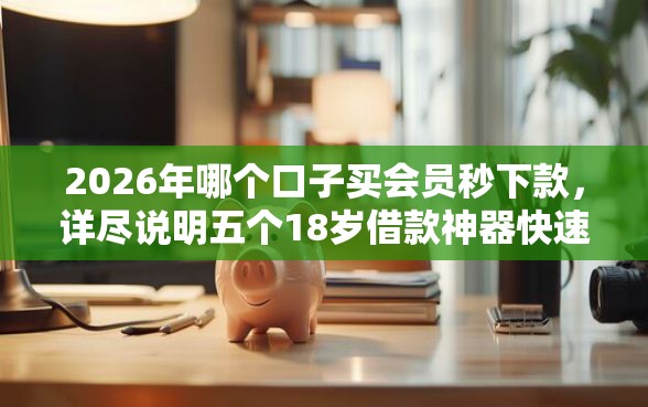 2026年哪个口子买会员秒下款，详尽说明五个18岁借款神器快速下款口子