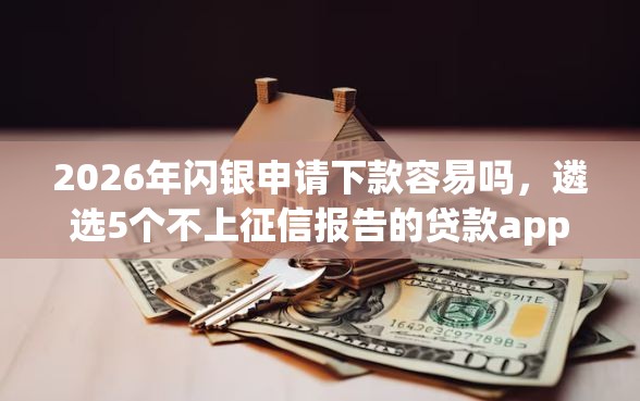 2026年闪银申请下款容易吗，遴选5个不上征信报告的贷款app