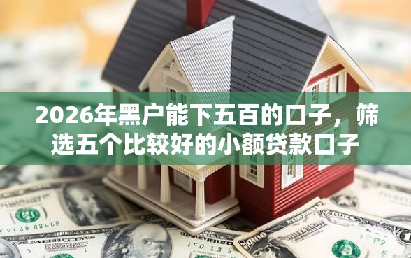 2026年黑户能下五百的口子，筛选五个比较好的小额贷款口子