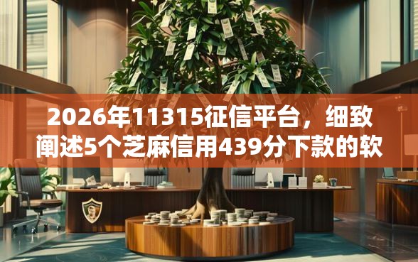 2026年11315征信平台，细致阐述5个芝麻信用439分下款的软件