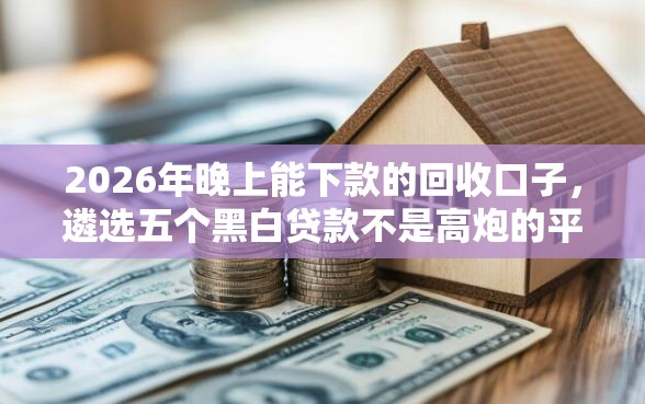 2026年晚上能下款的回收口子，遴选五个黑白贷款不是高炮的平台