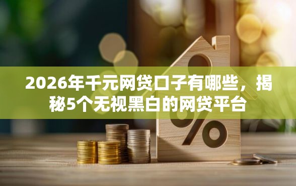 2026年千元网贷口子有哪些，揭秘5个无视黑白的网贷平台