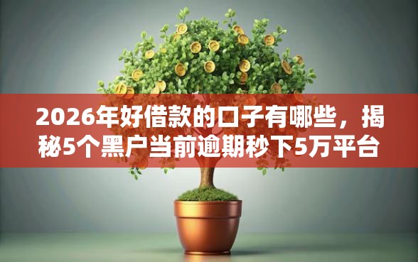 2026年好借款的口子有哪些，揭秘5个黑户当前逾期秒下5万平台