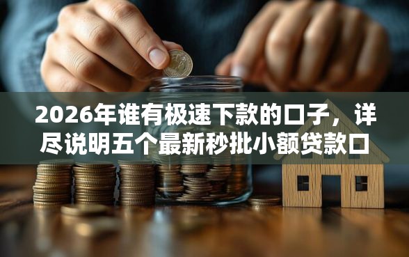 2026年谁有极速下款的口子，详尽说明五个最新秒批小额贷款口子