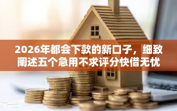 2026年都会下款的新口子，细致阐述五个急用不求评分快借无忧的平台