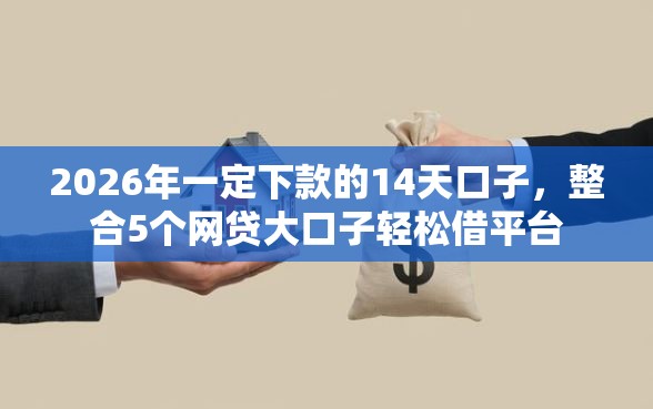 2026年一定下款的14天口子，整合5个网贷大口子轻松借平台