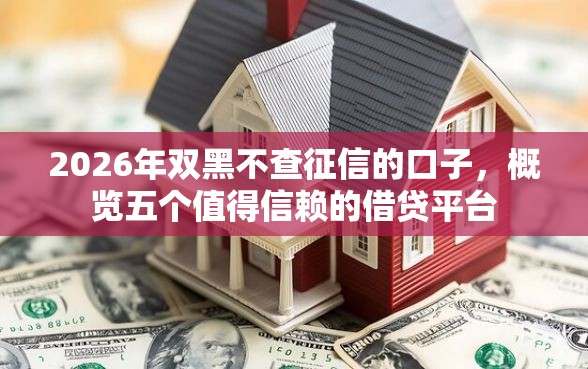 2026年双黑不查征信的口子，概览五个值得信赖的借贷平台