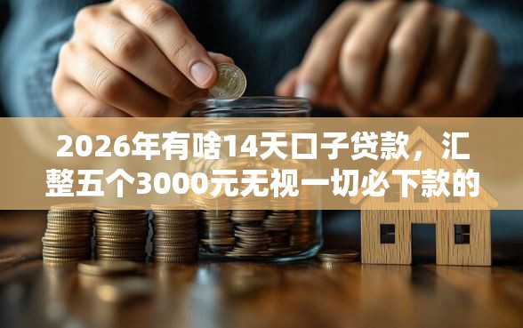 2026年有啥14天口子贷款，汇整五个3000元无视一切必下款的口子