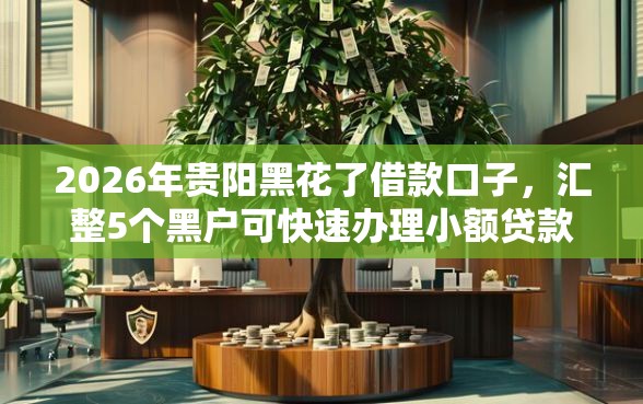 2026年贵阳黑花了借款口子，汇整5个黑户可快速办理小额贷款业务的口子