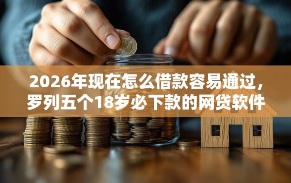 2026年现在怎么借款容易通过，罗列五个18岁必下款的网贷软件