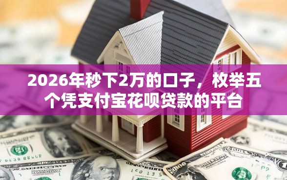 2026年秒下2万的口子，枚举五个凭支付宝花呗贷款的平台