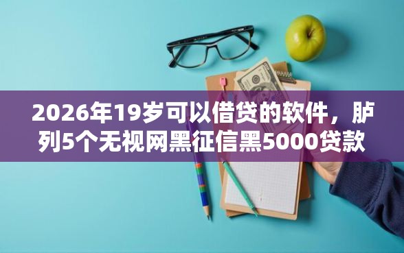 2026年19岁可以借贷的软件，胪列5个无视网黑征信黑5000贷款口子