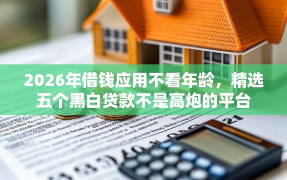 2026年借钱应用不看年龄，精选五个黑白贷款不是高炮的平台