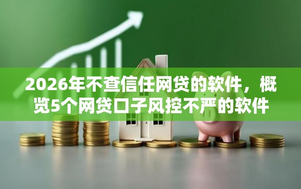 2026年不查信任网贷的软件，概览5个网贷口子风控不严的软件