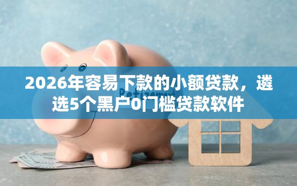 2026年容易下款的小额贷款,遴选5个黑户0门槛贷款软件 2026年容易下款的小额贷款,遴选5个黑户0门槛贷款软件
