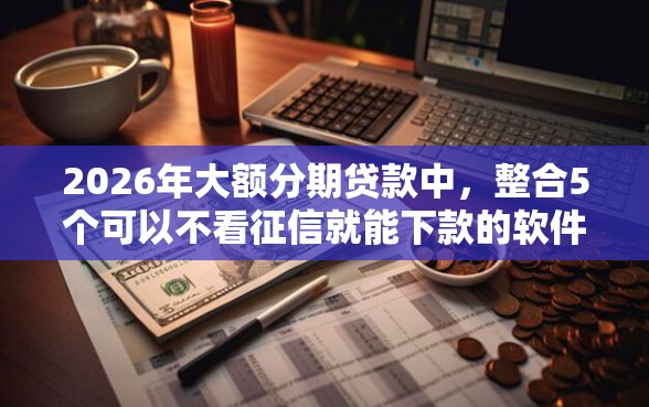 2026年大额分期贷款中，整合5个可以不看征信就能下款的软件