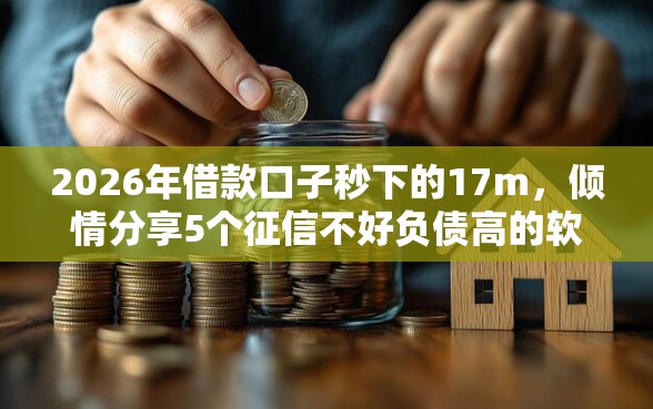2026年借款口子秒下的17m，倾情分享5个征信不好负债高的软件