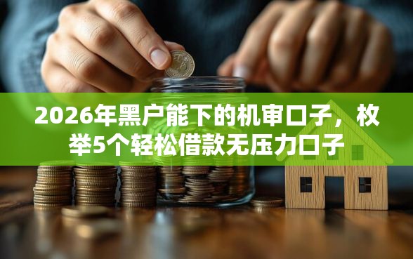 2026年黑户能下的机审口子，枚举5个轻松借款无压力口子