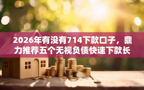 2026年有没有714下款口子，鼎力推荐五个无视负债快速下款长期网贷的平台