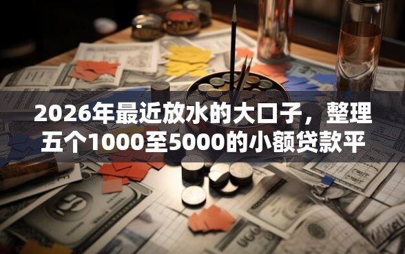2026年最近放水的大口子，整理五个1000至5000的小额贷款平台