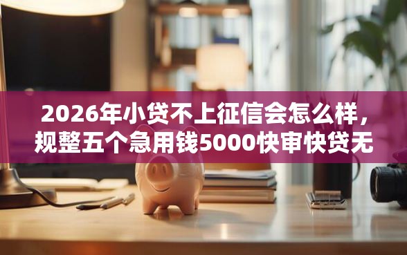 2026年小贷不上征信会怎么样，规整五个急用钱5000快审快贷无需征信口子
