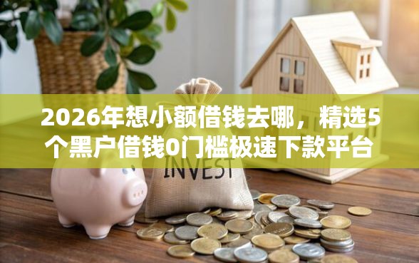 2026年想小额借钱去哪，精选5个黑户借钱0门槛极速下款平台