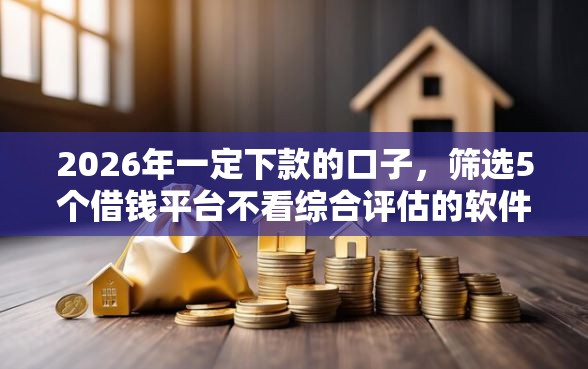 2026年一定下款的口子，筛选5个借钱平台不看综合评估的软件