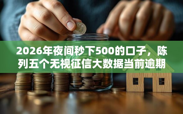 2026年夜间秒下500的口子，陈列五个无视征信大数据当前逾期下款的口子
