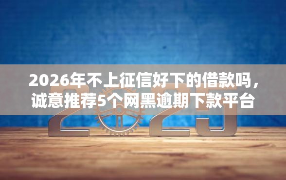 2026年不上征信好下的借款吗，诚意推荐5个网黑逾期下款平台