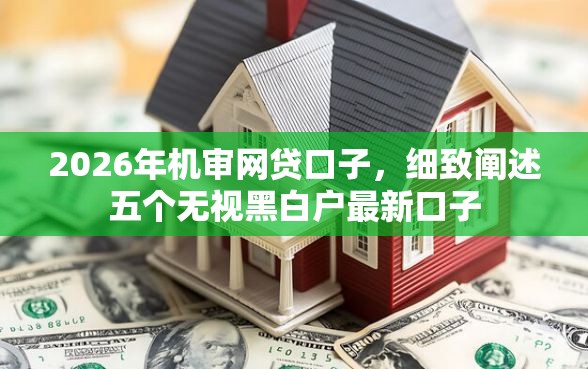 2026年机审网贷口子，细致阐述五个无视黑白户最新口子