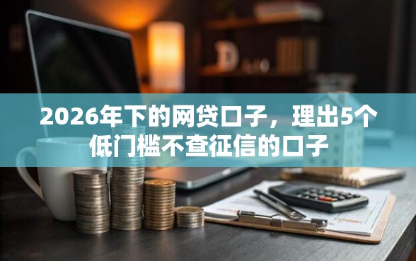 2026年下的网贷口子，理出5个低门槛不查征信的口子