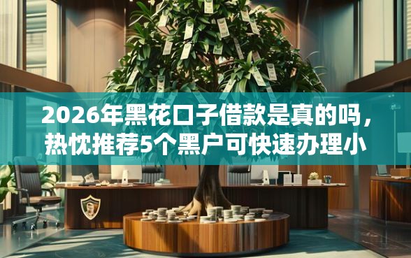 2026年黑花口子借款是真的吗，热忱推荐5个黑户可快速办理小额贷款业务的平台